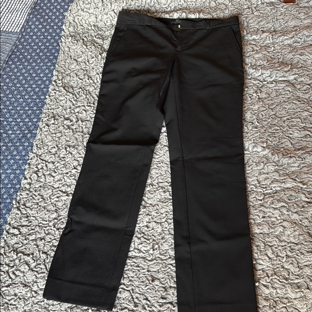 Banana Republic Black Trousers Classic Straight-Leg